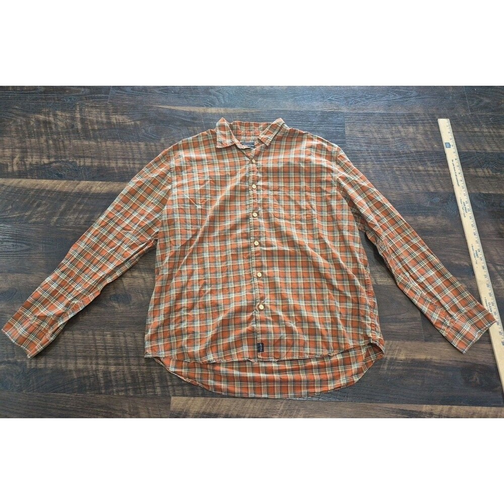 Vintage Abercrombie Fitch Shirt Mens XL Plaid Flannel Button 90s
